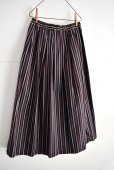 画像2: vmヴ―ム マルチストライプ タックギャザースカート (2)
