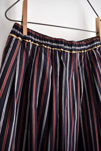 画像3: vmヴ―ム マルチストライプ タックギャザースカート