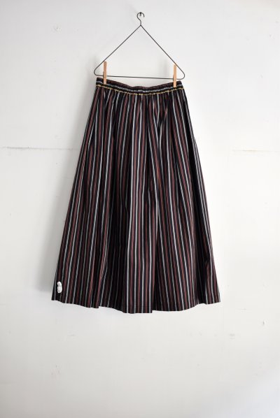 画像5: vmヴ―ム マルチストライプ タックギャザースカート