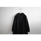 50-60s French Black Light Moleskin Open Collar One-piece