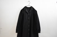 50-60s French Black Light Moleskin Open Collar One-piece