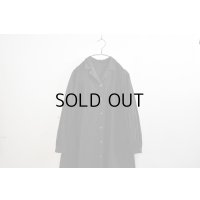 50-60s French Black Light Moleskin Open Collar One-piece