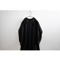 30-40s French Black Light Moleskin Round Collar One-piece