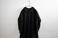 30-40s French Black Light Moleskin Round Collar One-piece