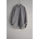 NO CONTROL AIR クリアキルト スモールカラーシャツ