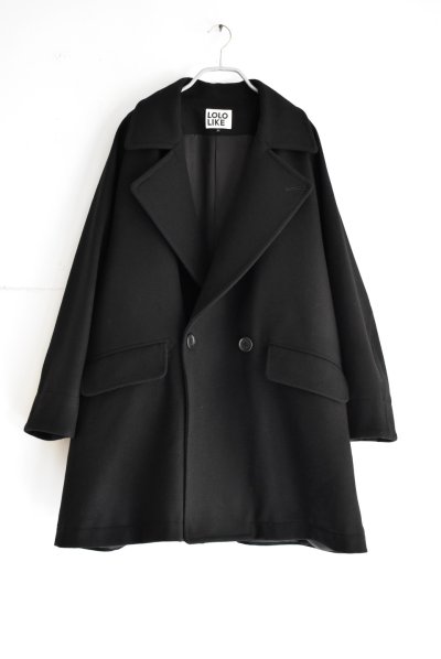 画像1: LOLO LIKE ラムメルトン ラグラン リーファーコート