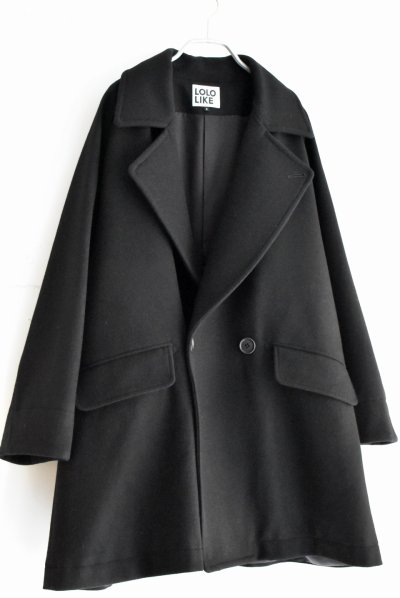 画像2: LOLO LIKE ラムメルトン ラグラン リーファーコート