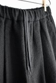 画像5: TRAVAIL MANUEL ウール/リネンミルド 2タックトラウザー (5)