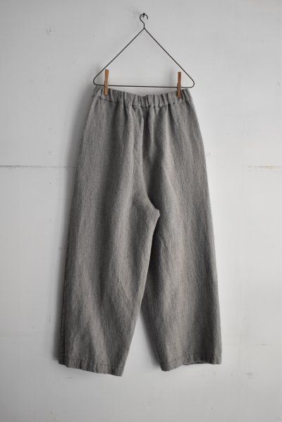 画像7: TRAVAIL MANUEL ウール/リネンミルド 2タックトラウザー