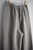 画像9: TRAVAIL MANUEL ウール/リネンミルド 2タックトラウザー (9)
