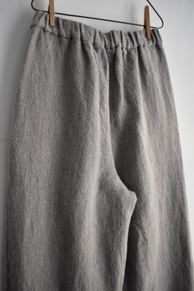 画像9: TRAVAIL MANUEL ウール/リネンミルド 2タックトラウザー