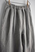 画像4: TRAVAIL MANUEL ウール/リネンミルド 2タックトラウザー (4)