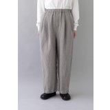 TRAVAIL MANUEL ウール/リネンミルド 2タックトラウザー