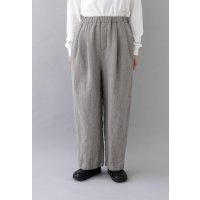 TRAVAIL MANUEL ウール/リネンミルド 2タックトラウザー