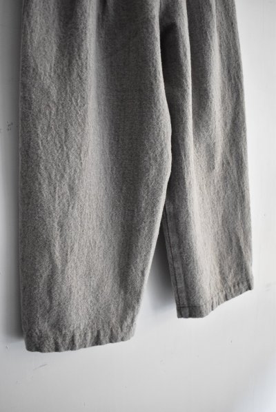 画像5: TRAVAIL MANUEL ウール/リネンミルド 2タックトラウザー