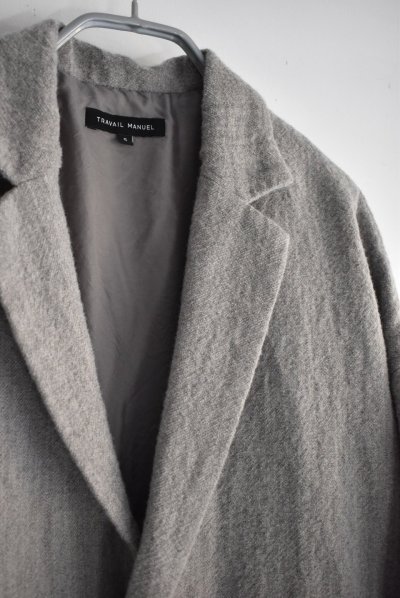 画像4: TRAVAIL MANUEL ウール/リネンミルド ラスティックジャケット