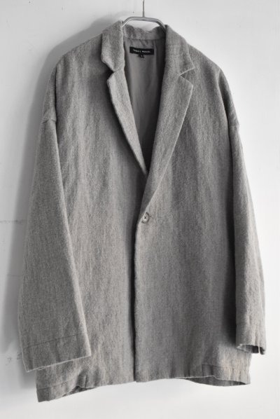 画像2: TRAVAIL MANUEL ウール/リネンミルド ラスティックジャケット