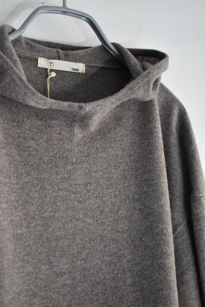 画像4: TANG エクストラファインメリノ フードプルオーバー