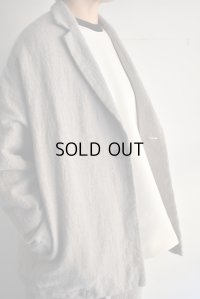 TRAVAIL MANUEL ウール/リネンミルド ラスティックジャケット