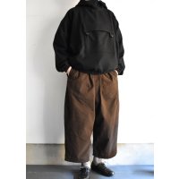 HAVERSACK 泥染め風コットンフランネル オーバーサイズワイドパンツ