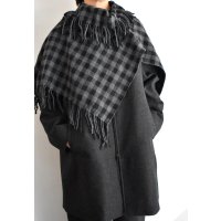 HAVERSACK  ATTIRE ブロックチェック フリンジネックウォーマー