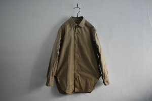 画像1: 60s French Army chino shirt (Dead Stock) (1)