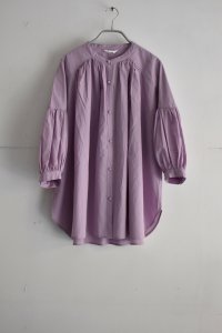画像1: TANG ボイルコットン ボリュームスリーブシャツ (1)