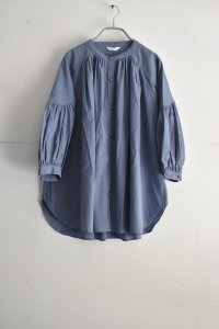 画像1: TANG ボイルコットン ボリュームスリーブシャツ (1)
