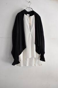画像1: NO CONTROL AIR 割繊ポリエステルワッシャー ショートカーディガン (1)