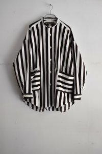 画像1: HAVERSACK ボールドストライプ オーバーサイズポケットSH (1)