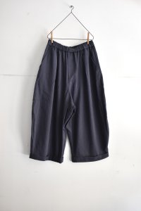 画像1: TANG リネンコットンツイル クロップド ボリュームパンツ (1)