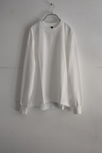 画像1: TRAVAIL MANUEL ミディ天竺 バックラウンドTee (1)