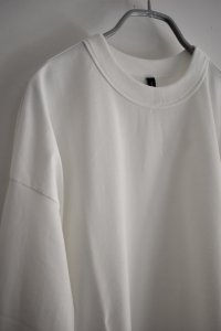 画像3: TRAVAIL MANUEL ミディ天竺 バックラウンドTee (3)