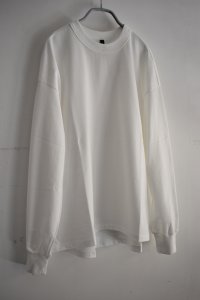 画像2: TRAVAIL MANUEL ミディ天竺 バックラウンドTee (2)