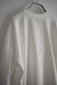 画像8: TRAVAIL MANUEL ミディ天竺 バックラウンドTee (8)