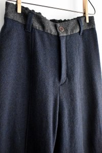 画像3: vmヴ―ム ライトウールサージ ワイドテーパーラインパンツ (3)