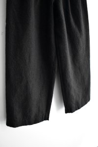 画像4: TRAVAIL MANUEL ウール/リネンミルド 2タックトラウザー (4)