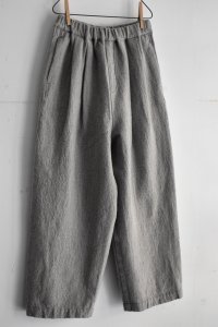 画像3: TRAVAIL MANUEL ウール/リネンミルド 2タックトラウザー (3)