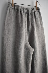 画像9: TRAVAIL MANUEL ウール/リネンミルド 2タックトラウザー (9)