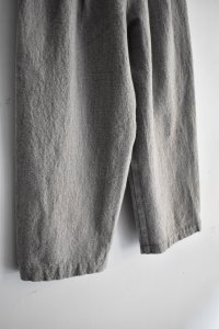 画像5: TRAVAIL MANUEL ウール/リネンミルド 2タックトラウザー (5)