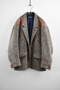 画像2: 80s Italian Tweed Blouson Jacket (2)